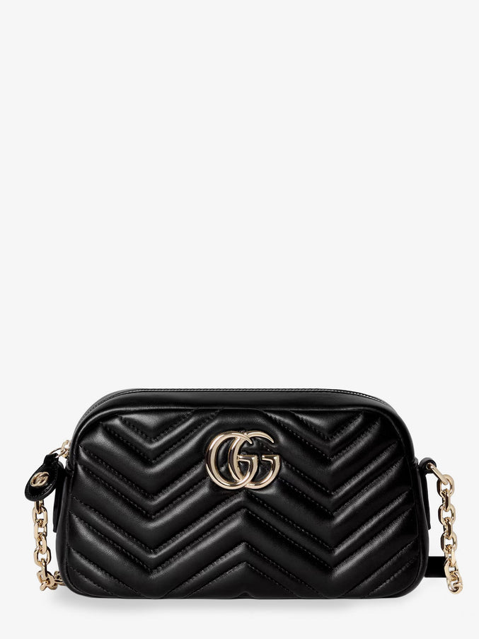 Gucci Gg Marmont Leather Camera Bag Uni Black