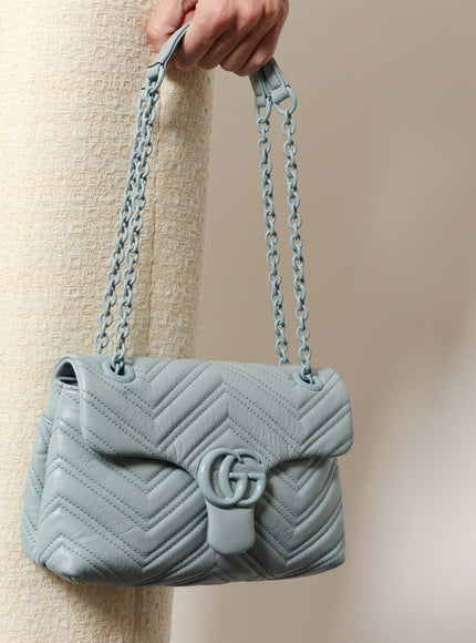 Gucci Matelassé Leather Gg Marmont Crossbody Bag