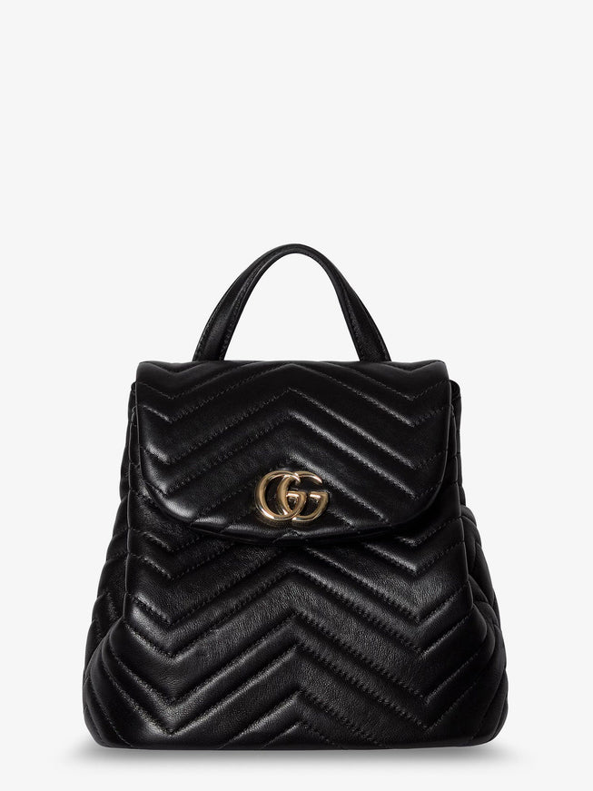 Gucci Gg Marmont Mini Leather Backpack Uni Black