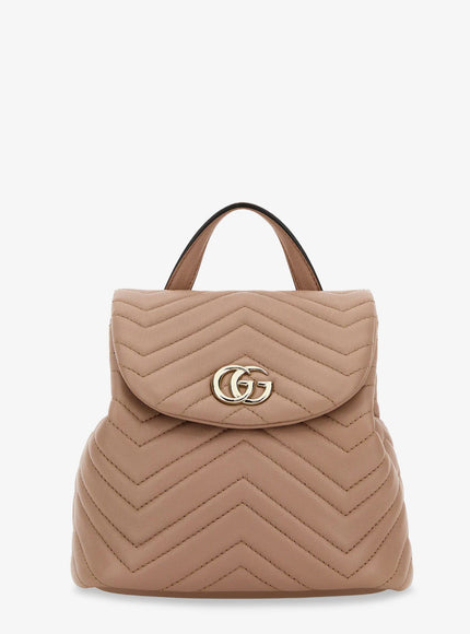 Gucci Gg Marmont Mini Leather Backpack Uni Cameo