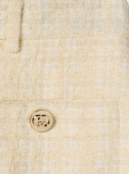 Gucci Cotton Blend Trousers With Checked Pattern