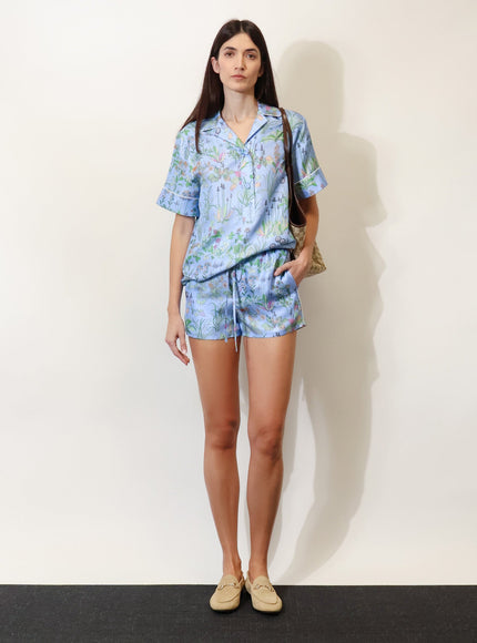 Gucci Printed Silk Shorts