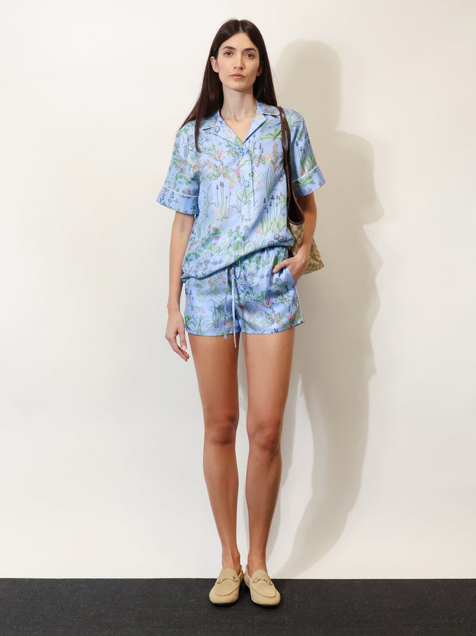 Gucci Printed Silk Shorts