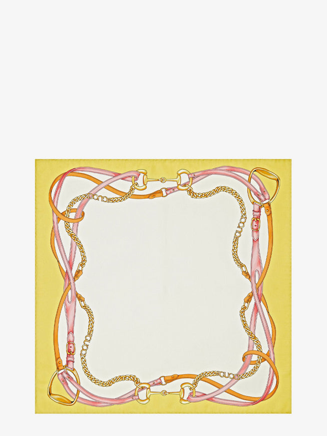 Gucci Silk Foulard Uni Yellow