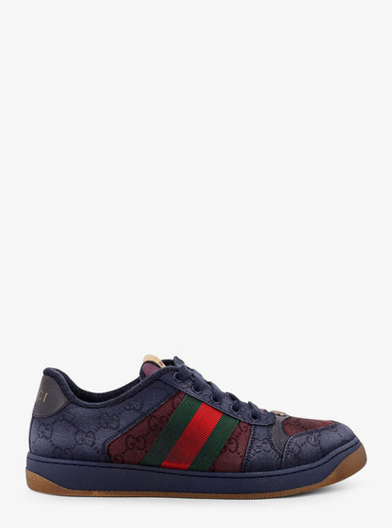 Gucci Gg Bicolor Fabric Sneakers Blue