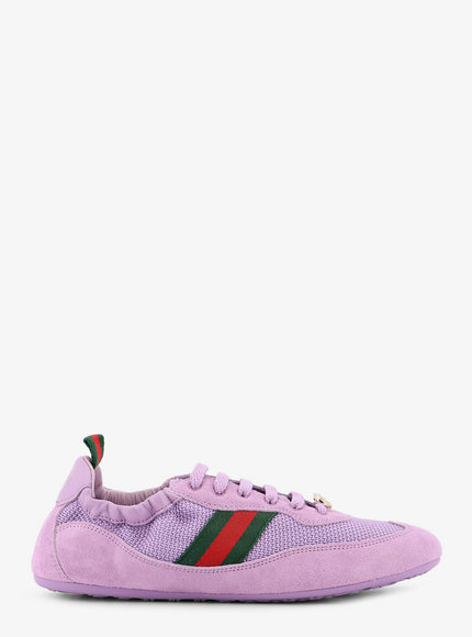 Gucci Gucci Shift Mesh And Suede Sneakers Grey