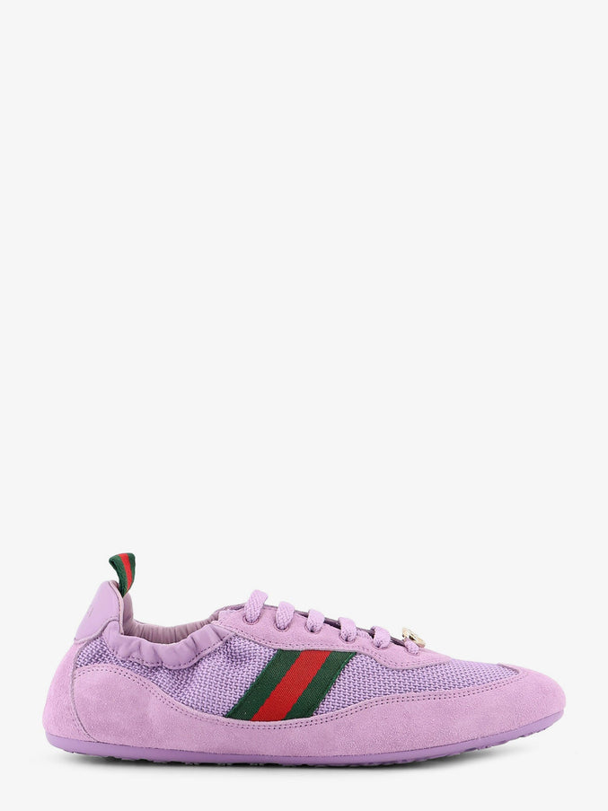 Gucci Gucci Shift Mesh And Suede Sneakers Grey