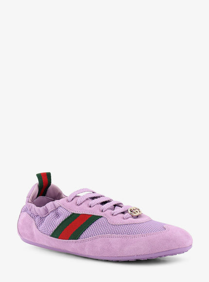 Gucci Gucci Shift Mesh And Suede Sneakers