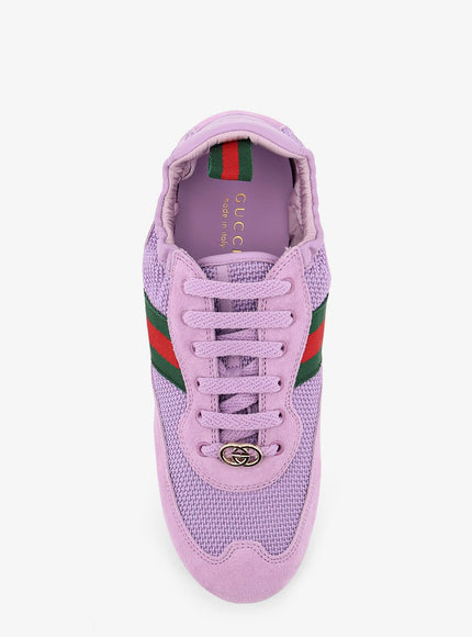 Gucci Gucci Shift Mesh And Suede Sneakers