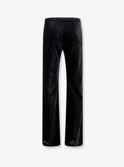 Gucci Gg Stretch Devoré Velvet Trousers