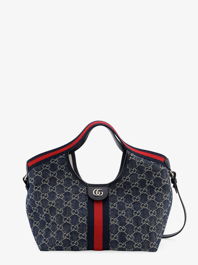 Gucci Gucci Giglio Gg Denim Tote Bag Uni Blu