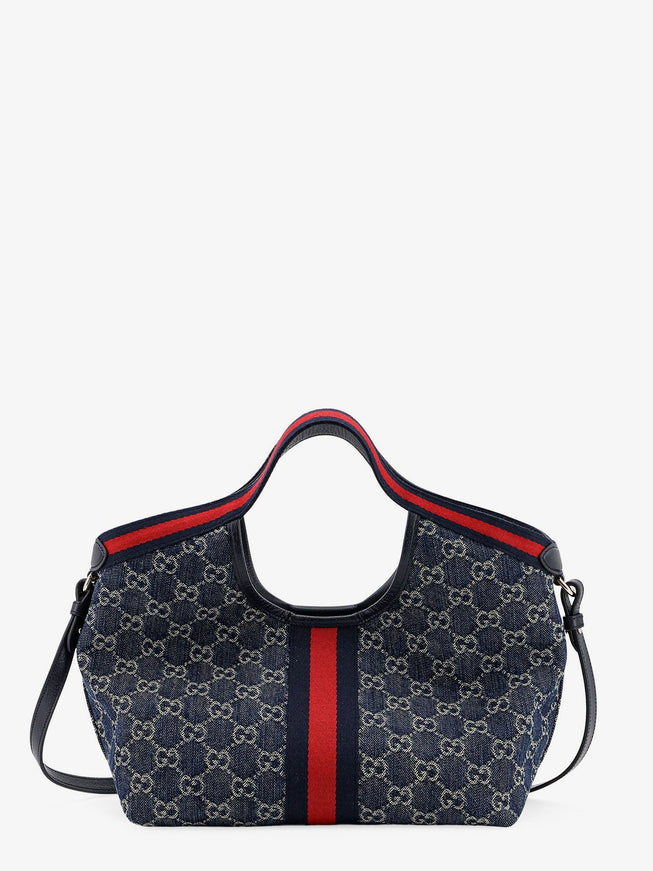 Gucci Gucci Giglio Gg Denim Tote Bag