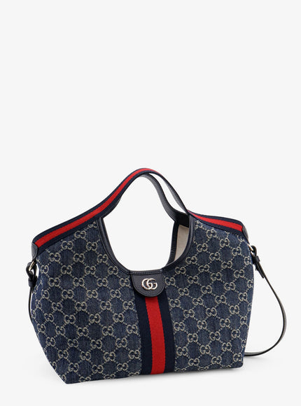 Gucci Gucci Giglio Gg Denim Tote Bag