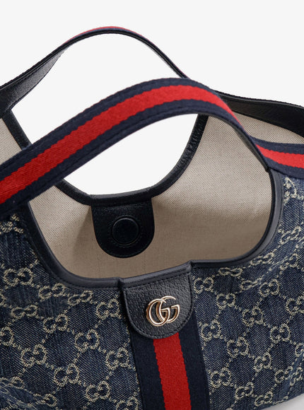 Gucci Gucci Giglio Gg Denim Tote Bag