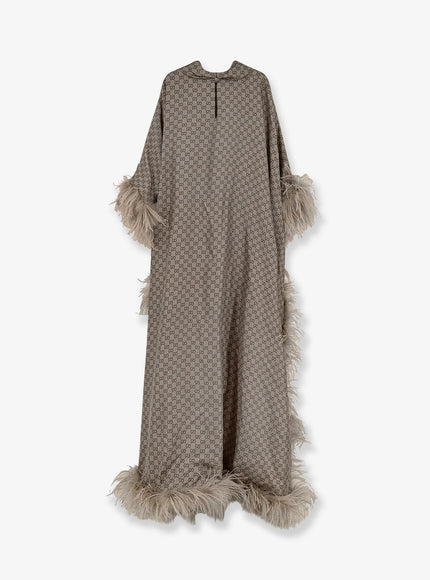 Gucci Gg Silk Kaftano Dress