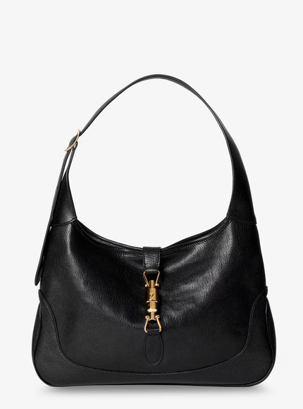 Gucci Jackie 1961 Hammered Leather Shoulder Bag Uni Black