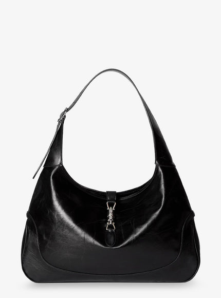 Gucci Gucci Jackie 1961 Leather Shoulder Bag Uni Black