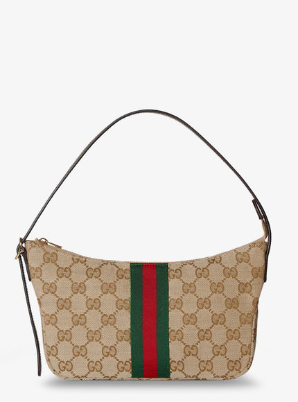 Gucci Lunetta Gg Fabric Crossbody Bag Uni Vintsand Dkbro