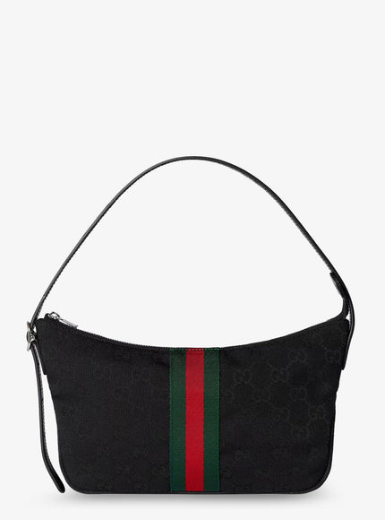 Gucci Lunetta Gg Fabric Crossbody Bag Uni Black