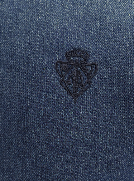 Gucci Denim Shirt With Embroidery