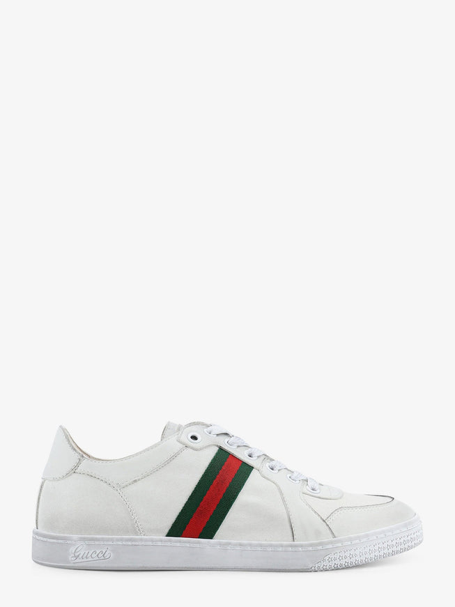 Gucci Stretch Leather Sneakers White
