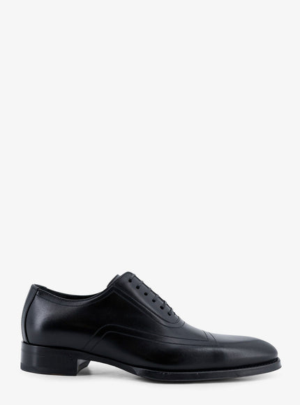 Gucci Leather Lace-Up 10 Black