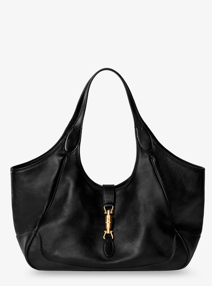 Gucci Mercato Leather Shoulder Bag Uni Black