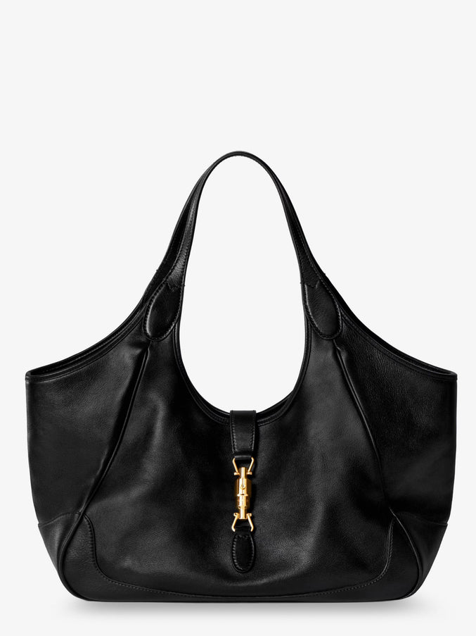 Gucci Mercato Leather Shoulder Bag Uni Black