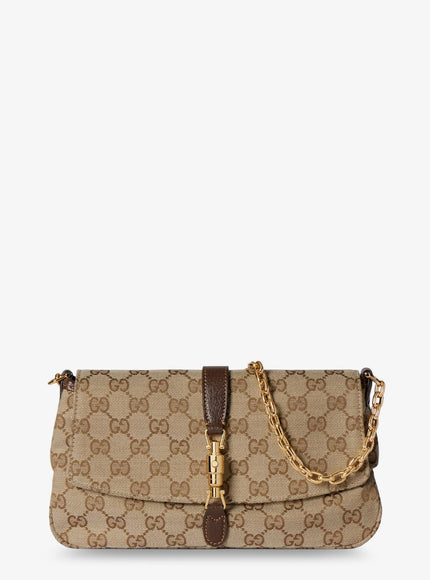 Gucci Aperitivo Gg Fabric Shoulder Bag Uni Vintage Sand