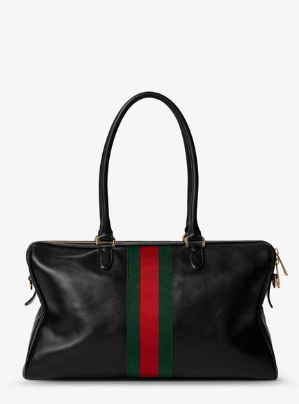 Gucci Borsetto Leather Shoulder Bag With Metal Horsebit