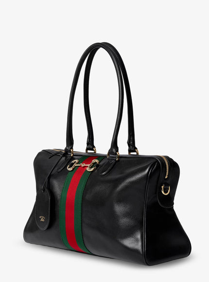 Gucci Borsetto Leather Shoulder Bag With Metal Horsebit