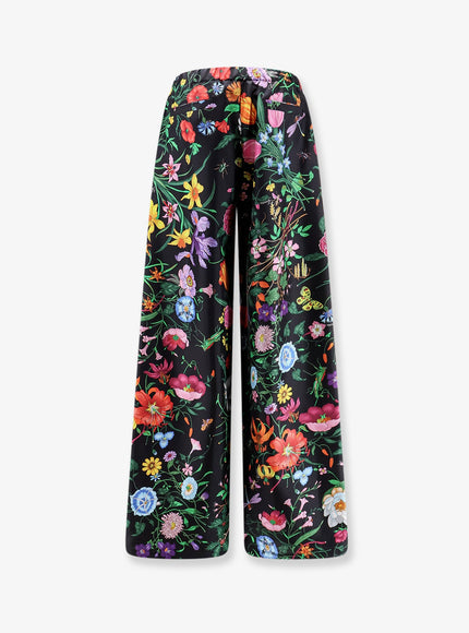 Gucci Printed Silk Trousers