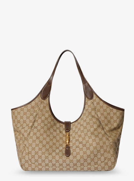 Gucci Mercato Gg Fabric Shopping Bag Uni Vintage Sand