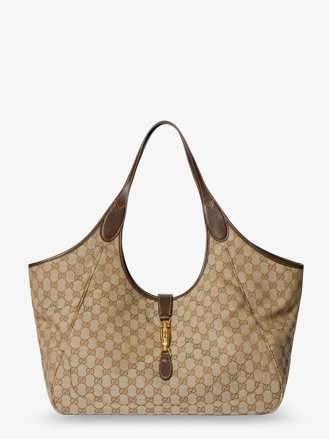 Gucci Mercato Gg Fabric Shopping Bag Uni Vintage Sand