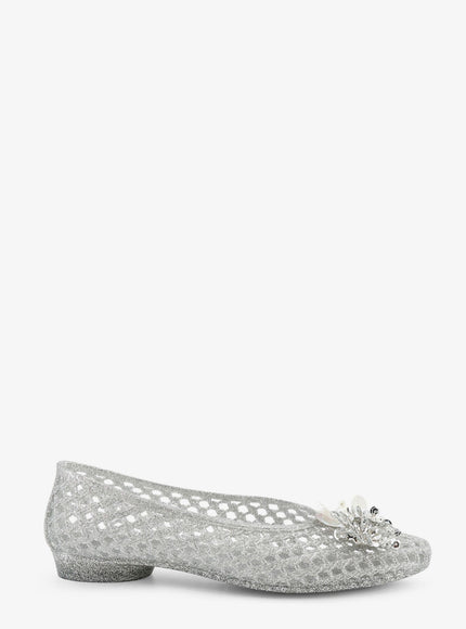 Heavenly Jelly Glitter Pvc Ballerinas Silver
