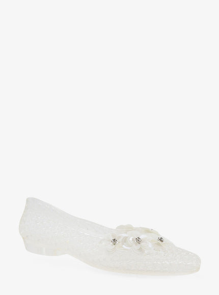 Heavenly Jelly Pvc Ballerinas With Beading On The Front