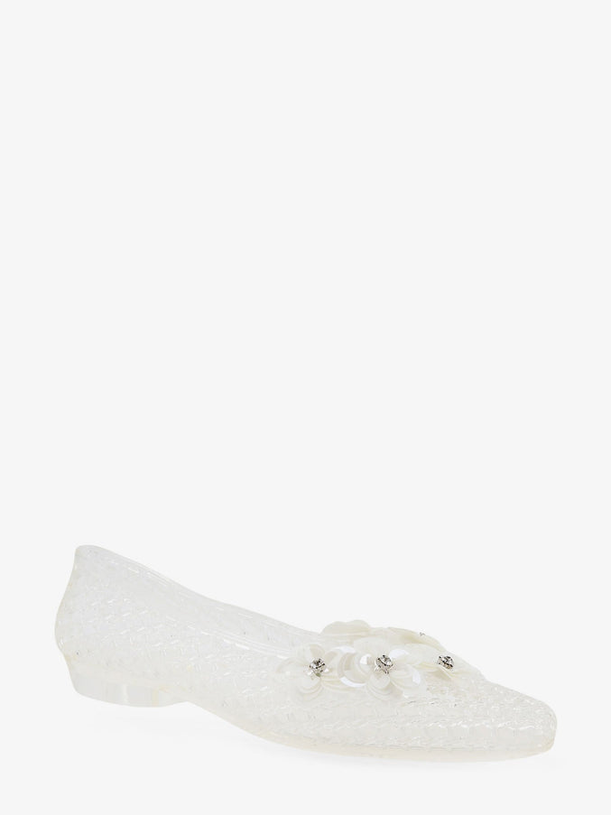 Heavenly Jelly Pvc Ballerinas With Beading On The Front