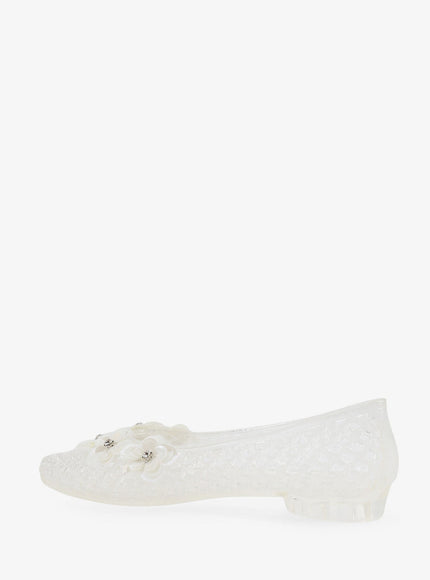 Heavenly Jelly Pvc Ballerinas With Beading On The Front