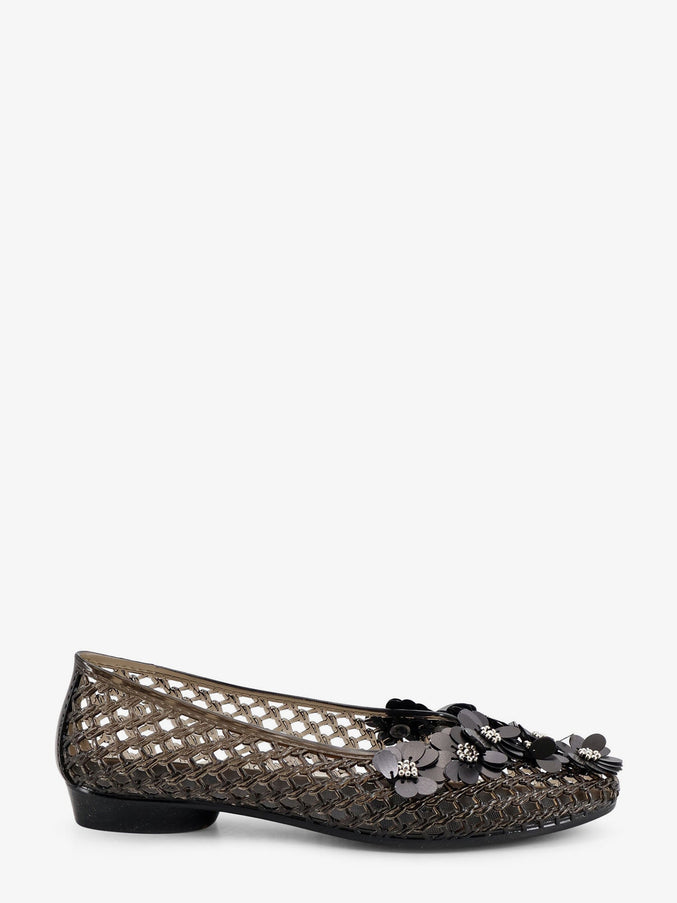 Heavenly Jelly Nova Pvc Ballerinas With Frontal Detail Black