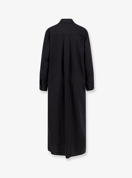 Hevo Arigliano Viscose And Linen Chemisier Dress
