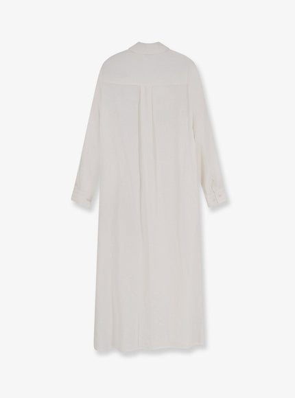 Hevo Arigliano Viscose And Linen Chemisier Dress