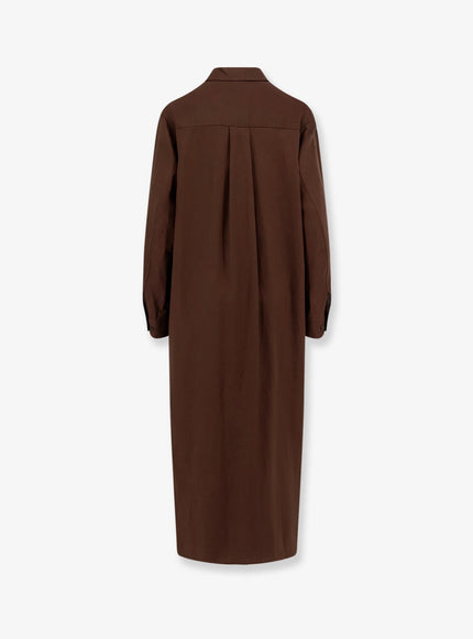Hevo Arigliano Viscose And Linen Chemisier Dress