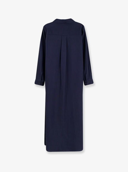 Hevo Arigliano Viscose And Linen Chemisier Dress