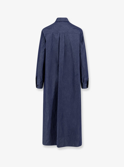 Hevo Arigliano Viscose And Linen Chemisier Dress