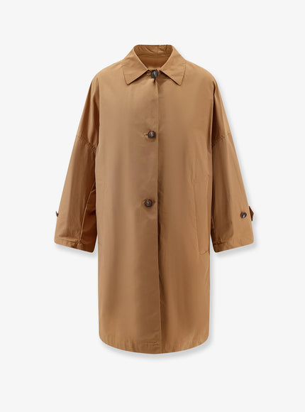 Hevo Cala Paradiso Cotton Blend Raincoat Brown