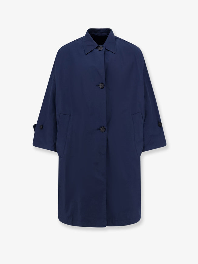 Hevo Cala Paradiso Cotton Blend Raincoat Blue