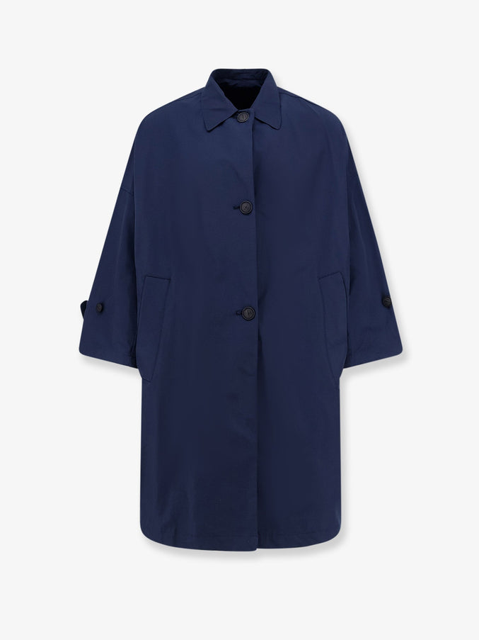 Hevo Cala Paradiso Cotton Blend Raincoat Blue