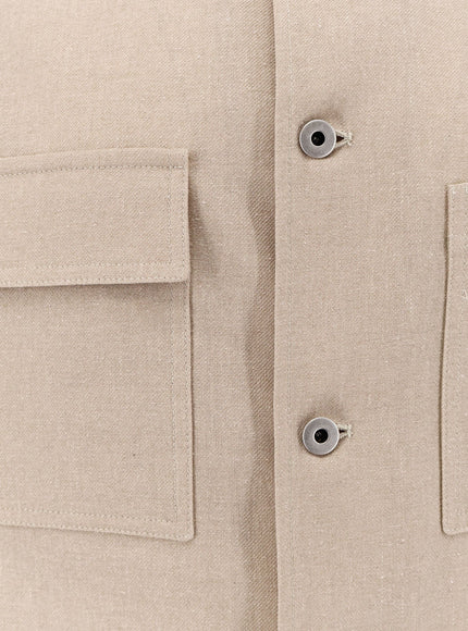 Hevo Castelluccio Cotton And Linen Jacket