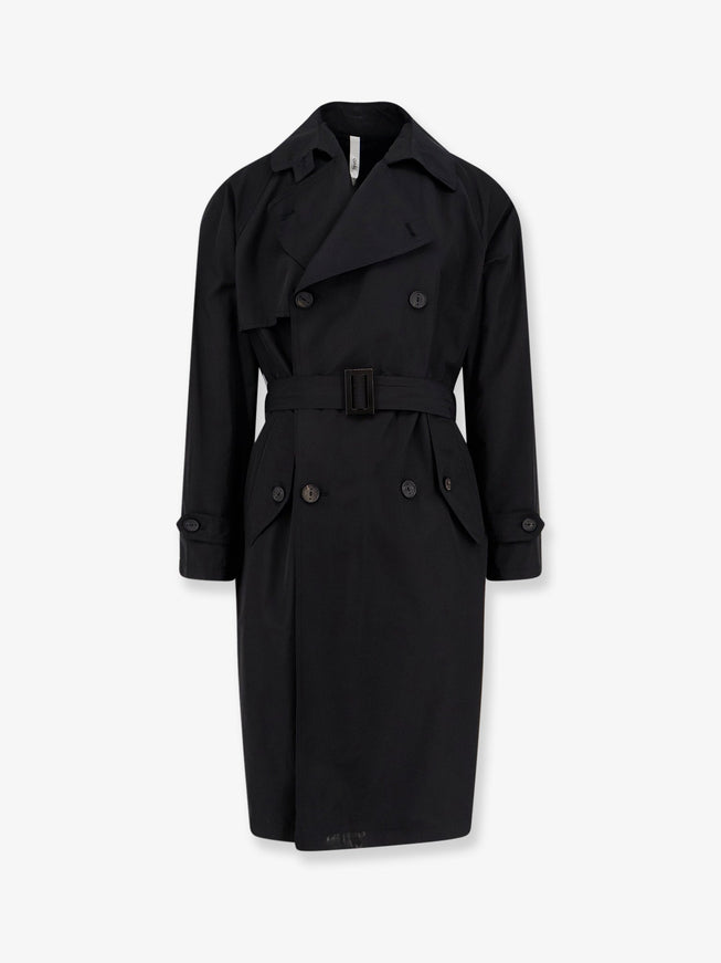 Hevo Motolese Nylon And Cotton Trench Black