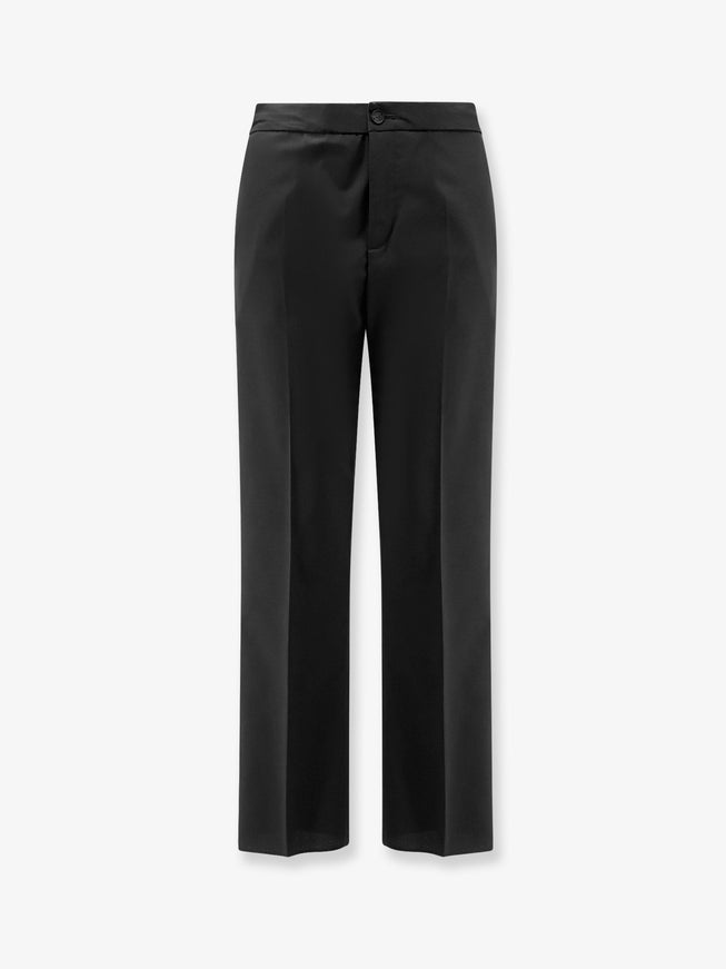 Hevo Torre Chianca Linen And Viscose Trousers Black